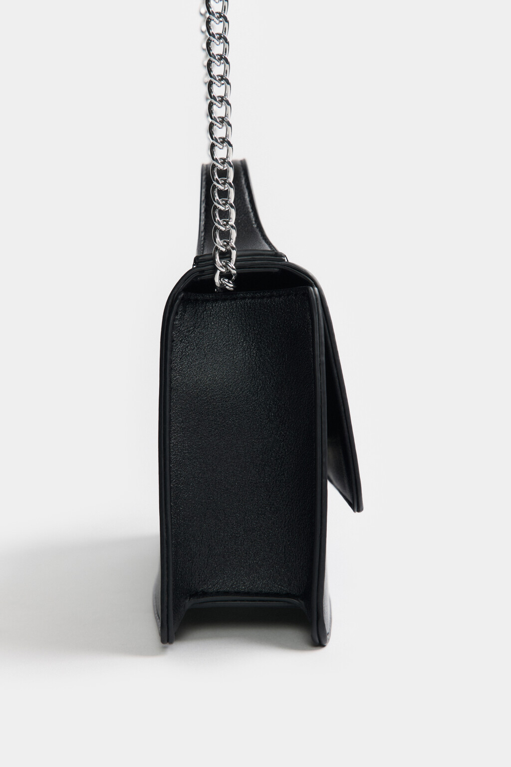 Сумка-кроссбоди асимметричная на цепочке - цвет черный - 4