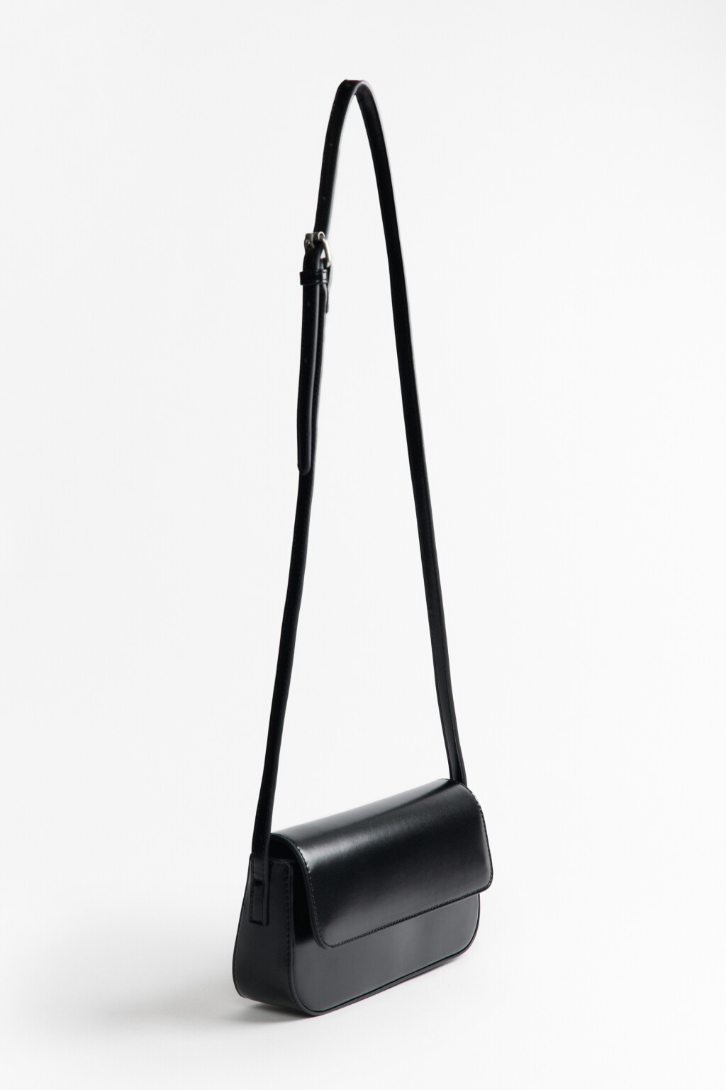 Сумка-кроссбоди прямоугольная - цвет черный - 2