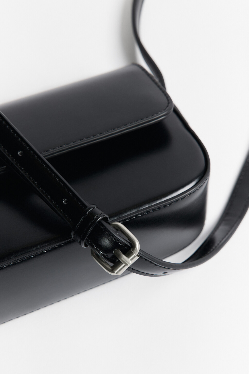 Сумка-кроссбоди прямоугольная - цвет черный - 4