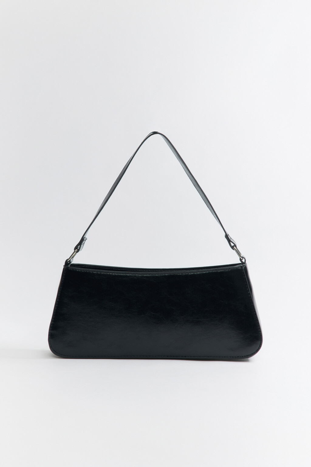 Сумка-трапеция на плечо с неоновым эффектом - цвет черный - 3