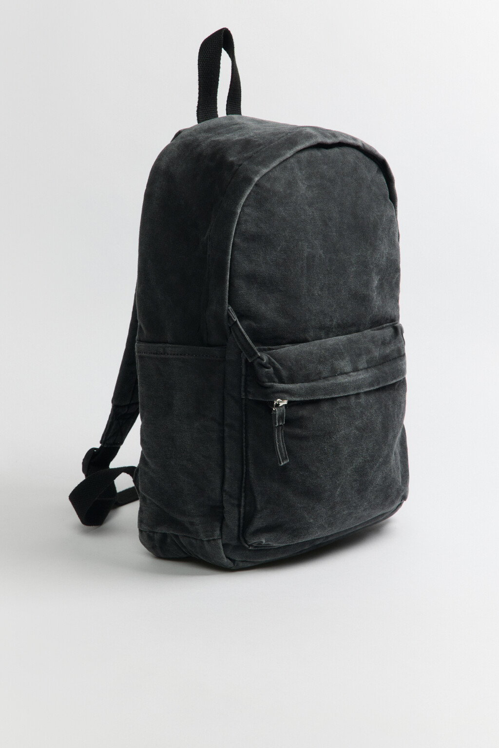 Рюкзак текстильный с вареным эффектом - цвет серый - 2