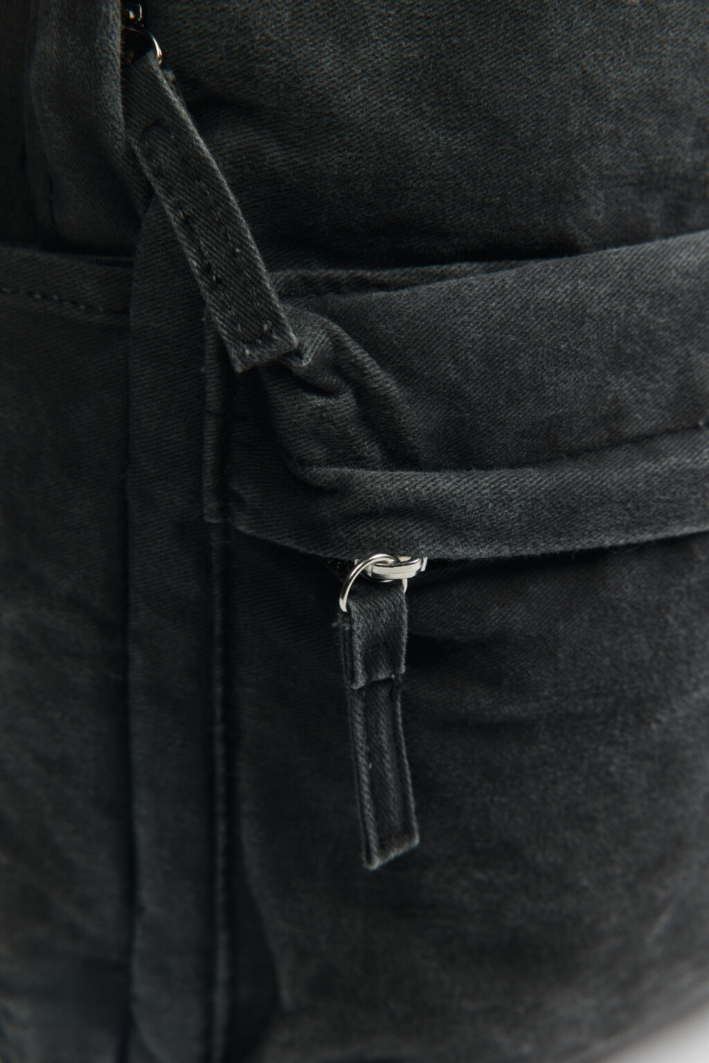 Рюкзак текстильный с вареным эффектом - цвет серый - 3