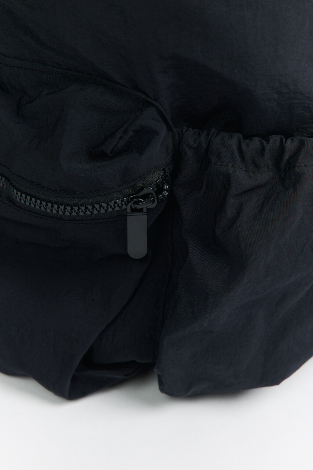 Рюкзак-мешок из плащевой ткани - цвет черный - 3