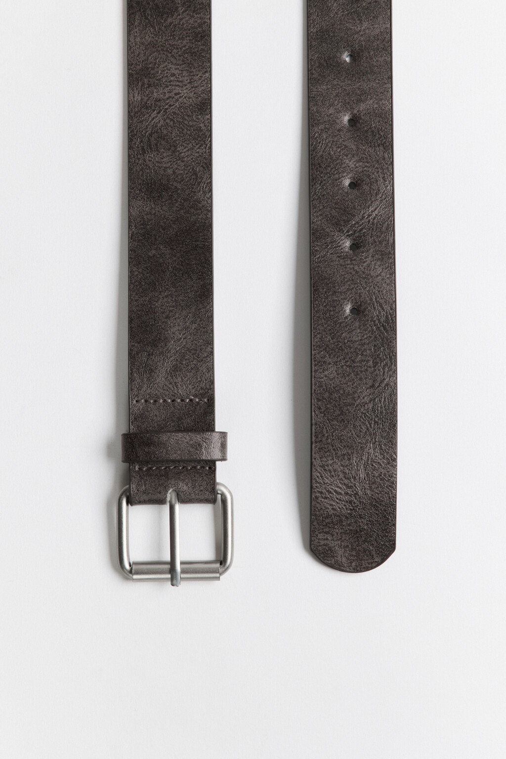 Ремень с квадратной пряжкой - цвет коричневый - 2