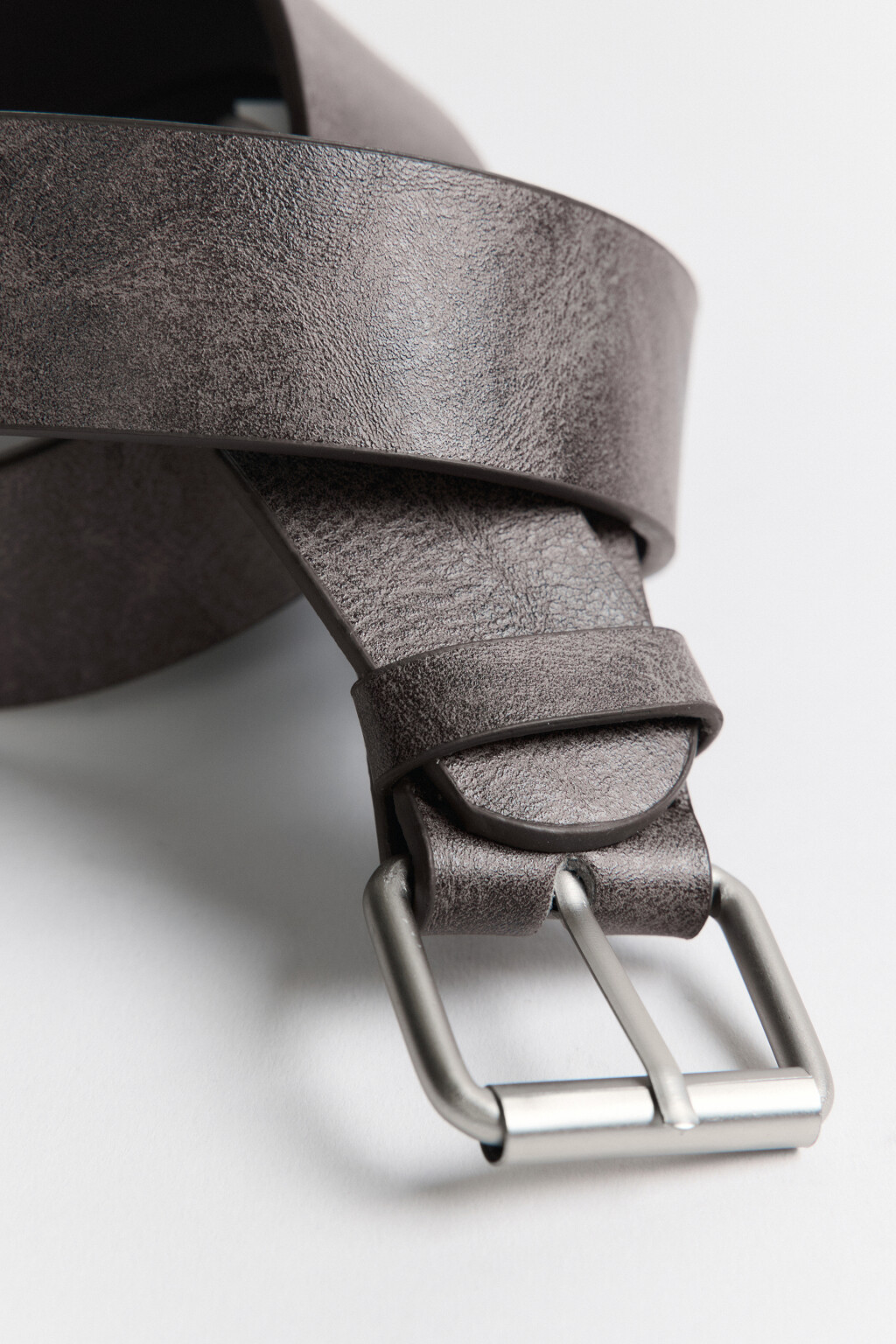 Ремень с квадратной пряжкой - цвет коричневый - 1