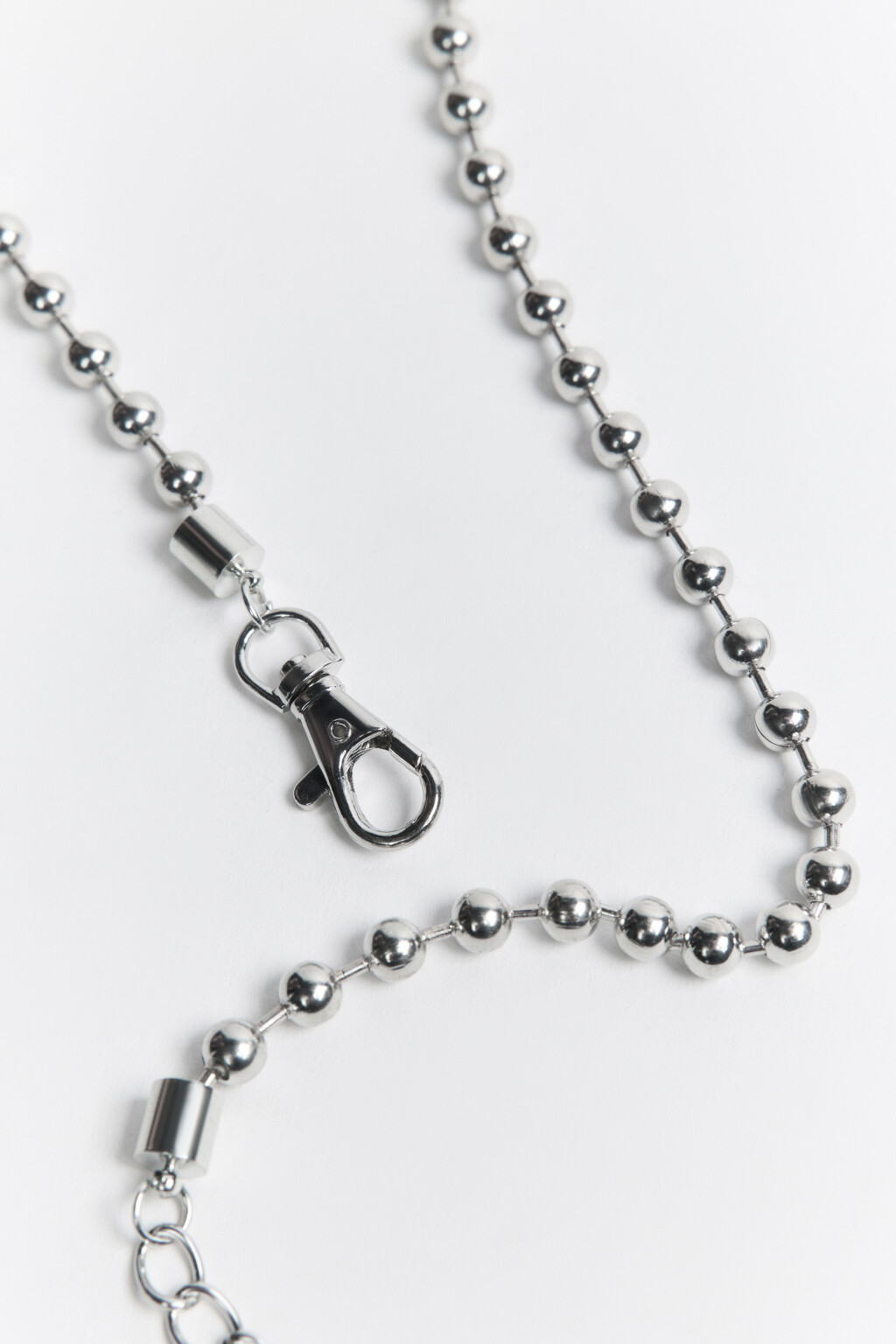 Ремень-цепочка на талию с бусинами - цвет серый - 4