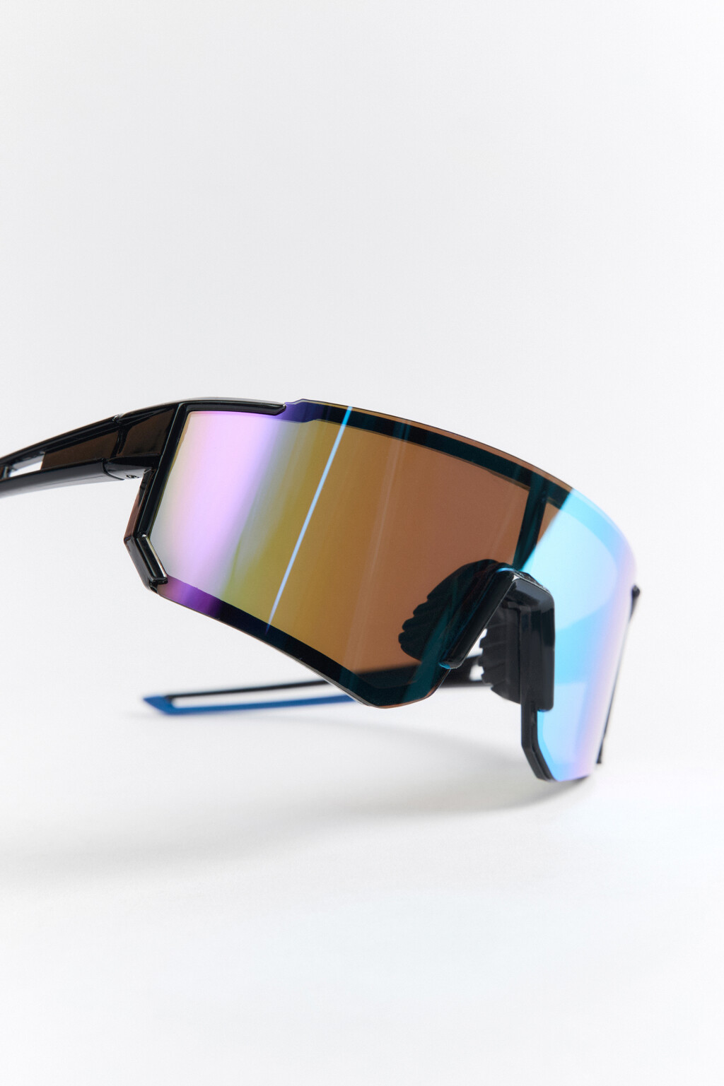 Очки солнцезащитные широкие - цвет черный - 3