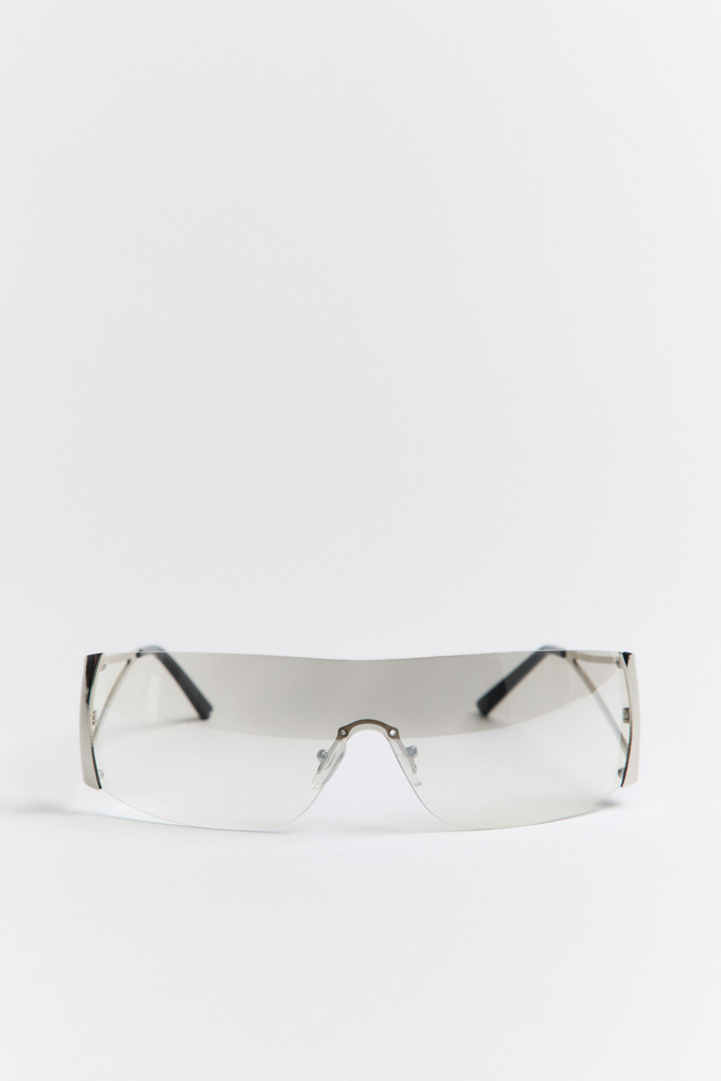Очки-маска солнцезащитные узкие - цвет белый - 1