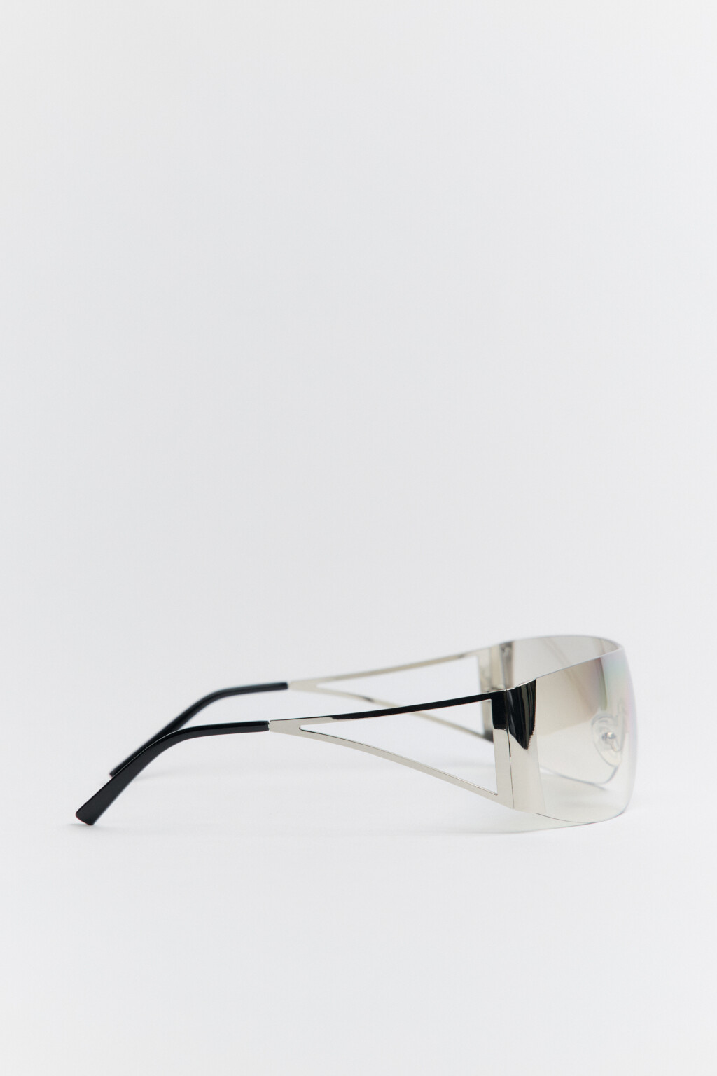 Очки-маска солнцезащитные узкие - цвет белый - 2