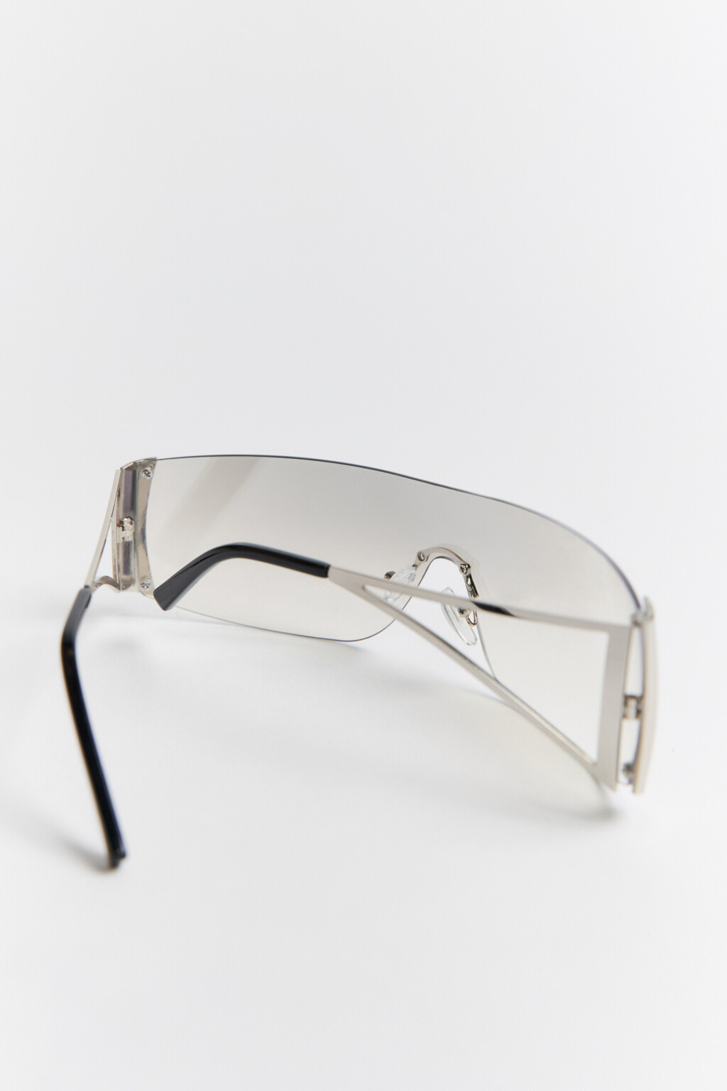 Очки-маска солнцезащитные узкие - цвет белый - 3