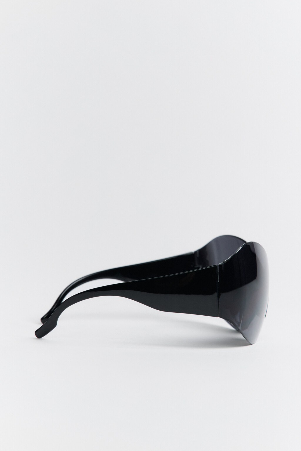 Очки-маска солнцезащитные широкие - цвет черный - 2