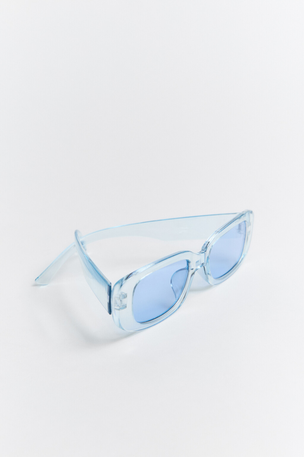 Очки солнцезащитные в полупрозрачной оправе - цвет розовый - 5