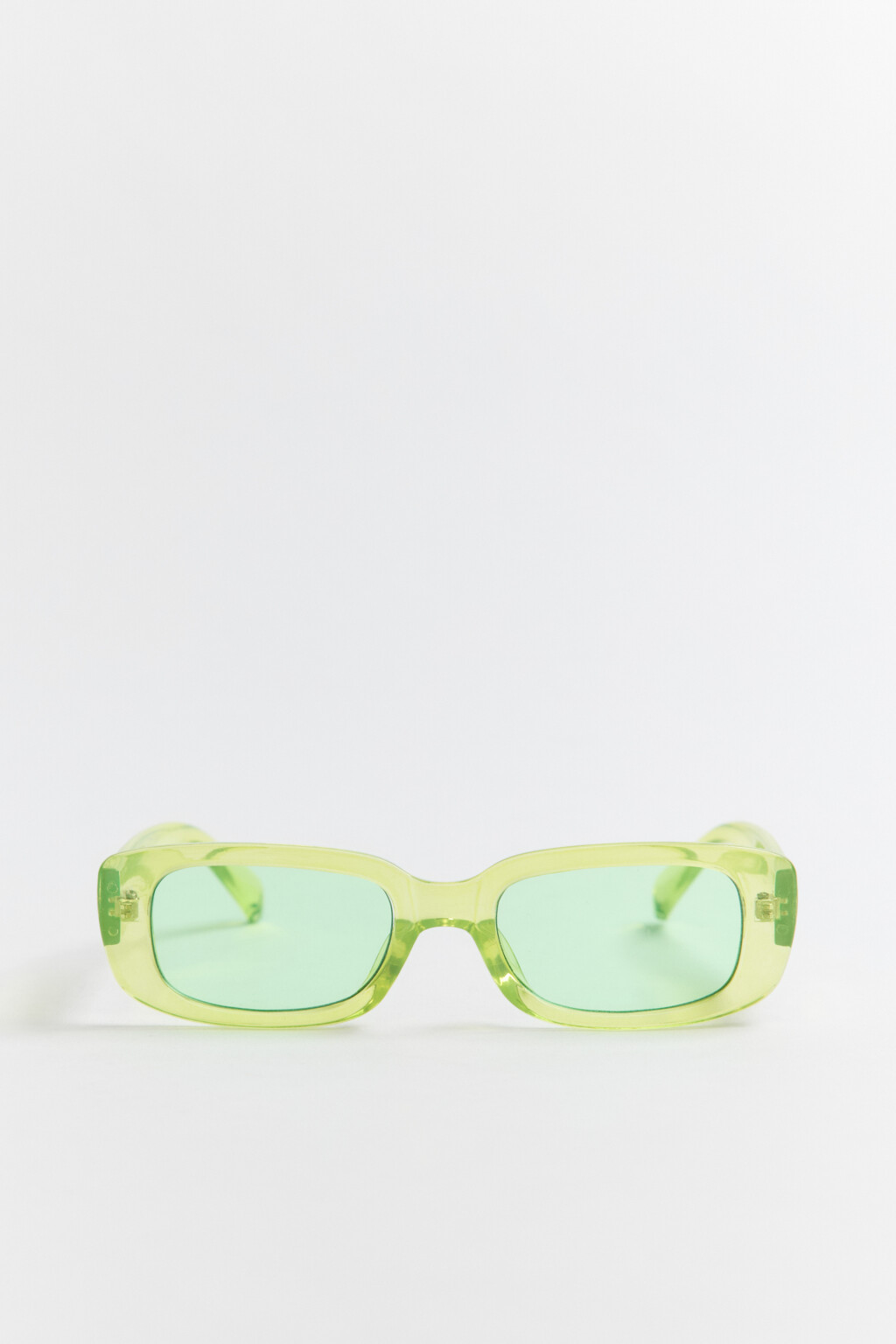 Очки солнцезащитные в полупрозрачной оправе - цвет желтый - 1