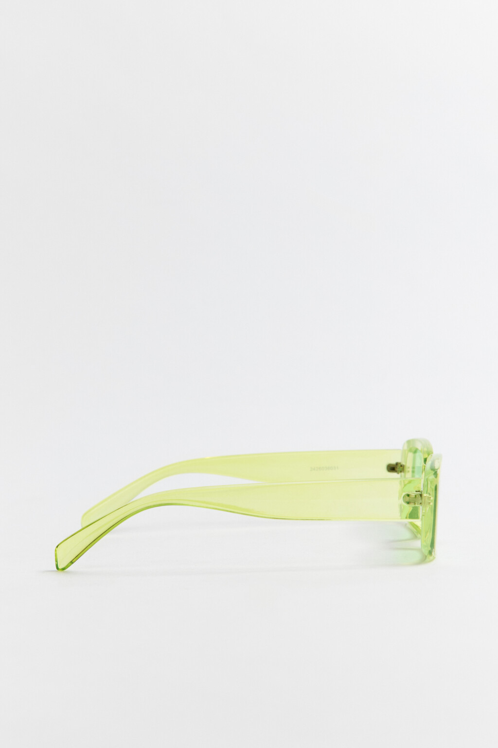 Очки солнцезащитные в полупрозрачной оправе - цвет желтый - 2