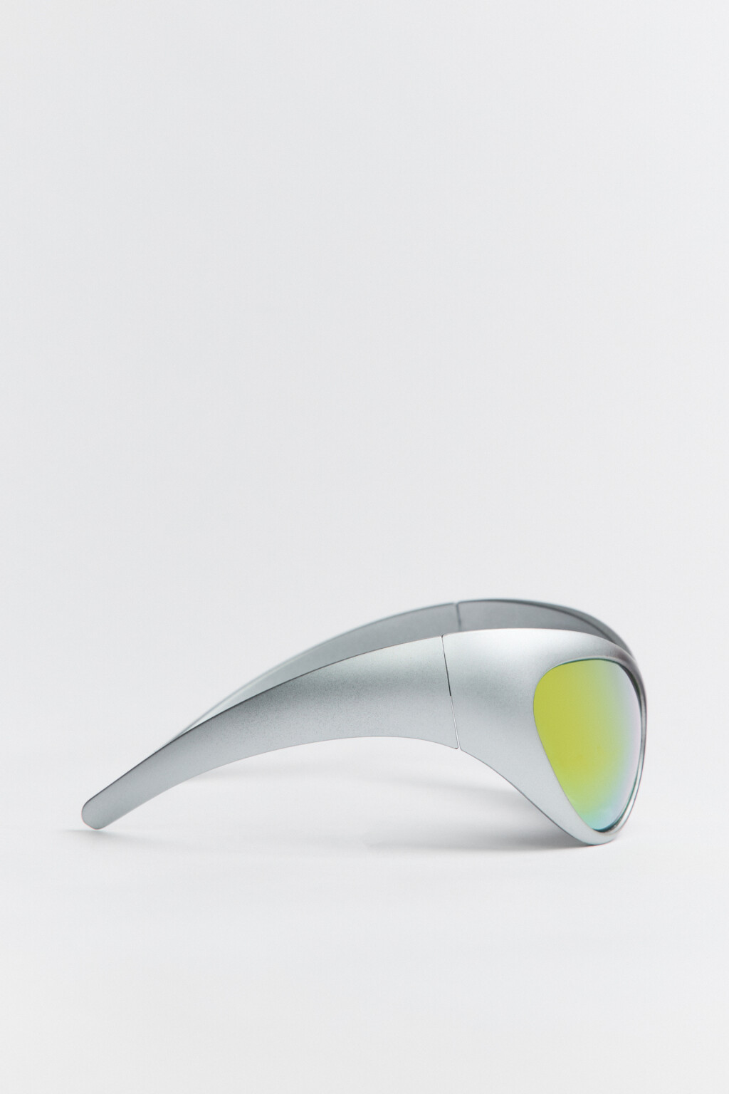 Очки-маска солнцезащитные в спортивном стиле - цвет серый - 2