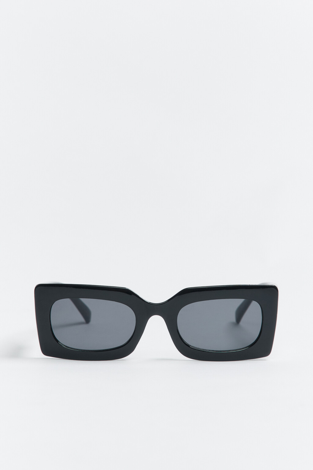 Очки солнцезащитные в широкой оправе - цвет черный - 1