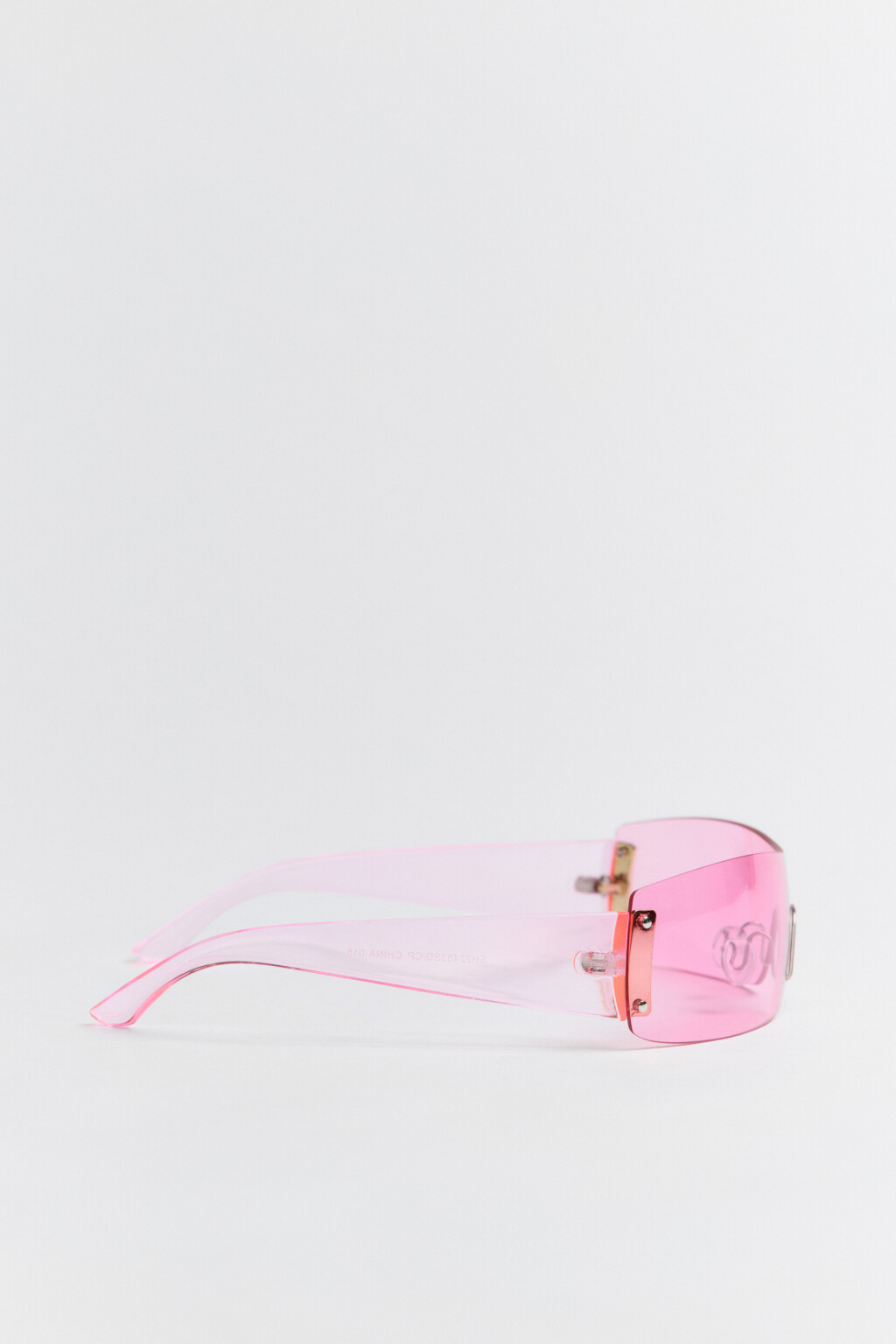 Очки-маска солнцезащитные узкие - цвет черный - 4