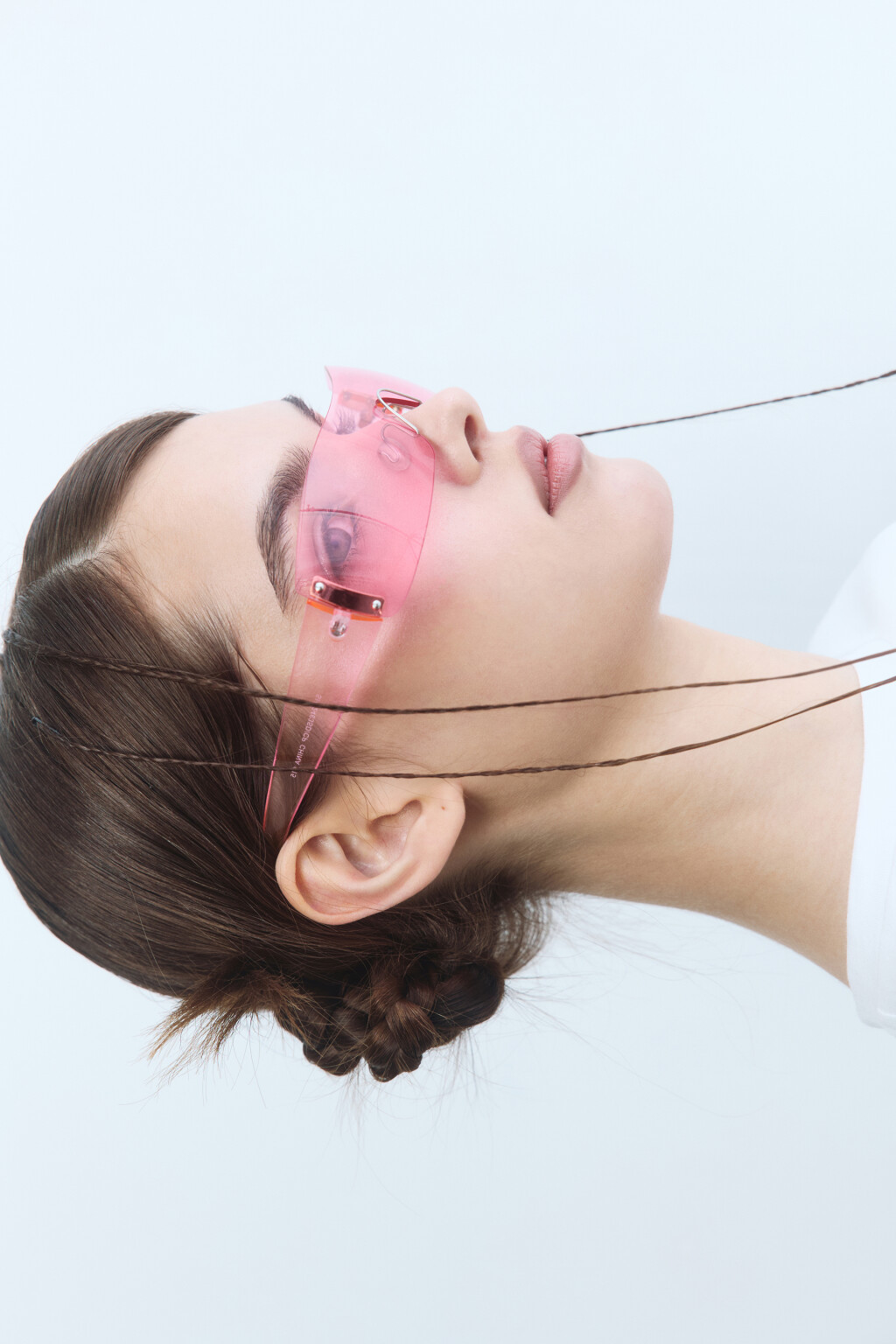 Очки-маска солнцезащитные узкие - цвет черный - 2