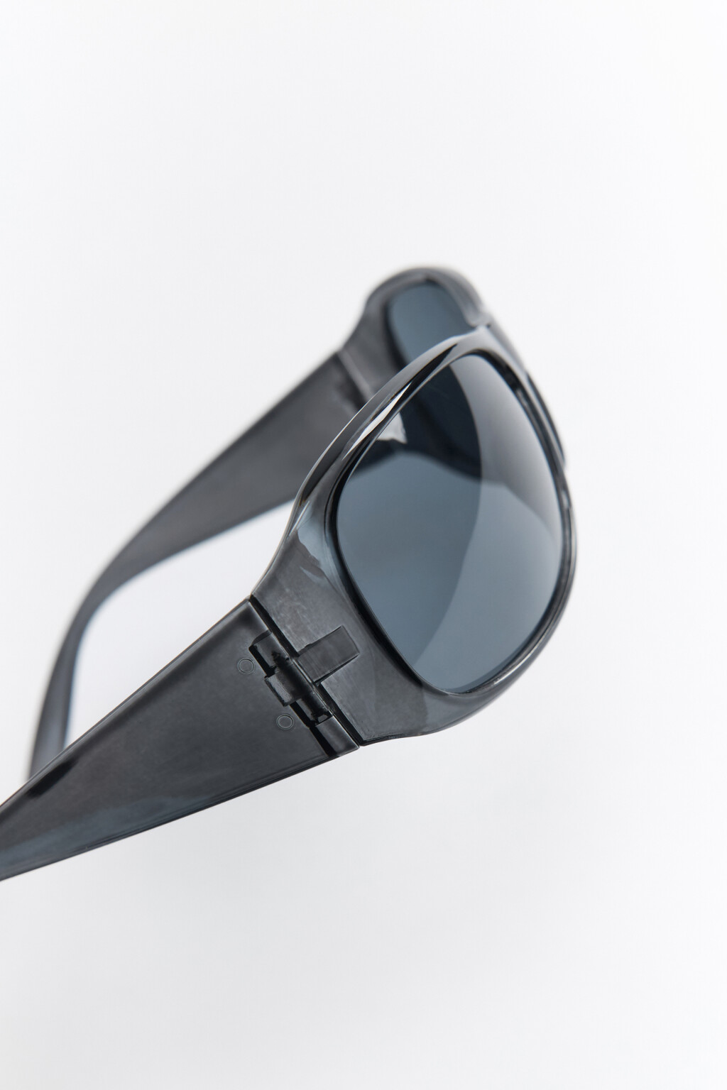 Очки солнцезащитные в широкой оправе - цвет черный - 3