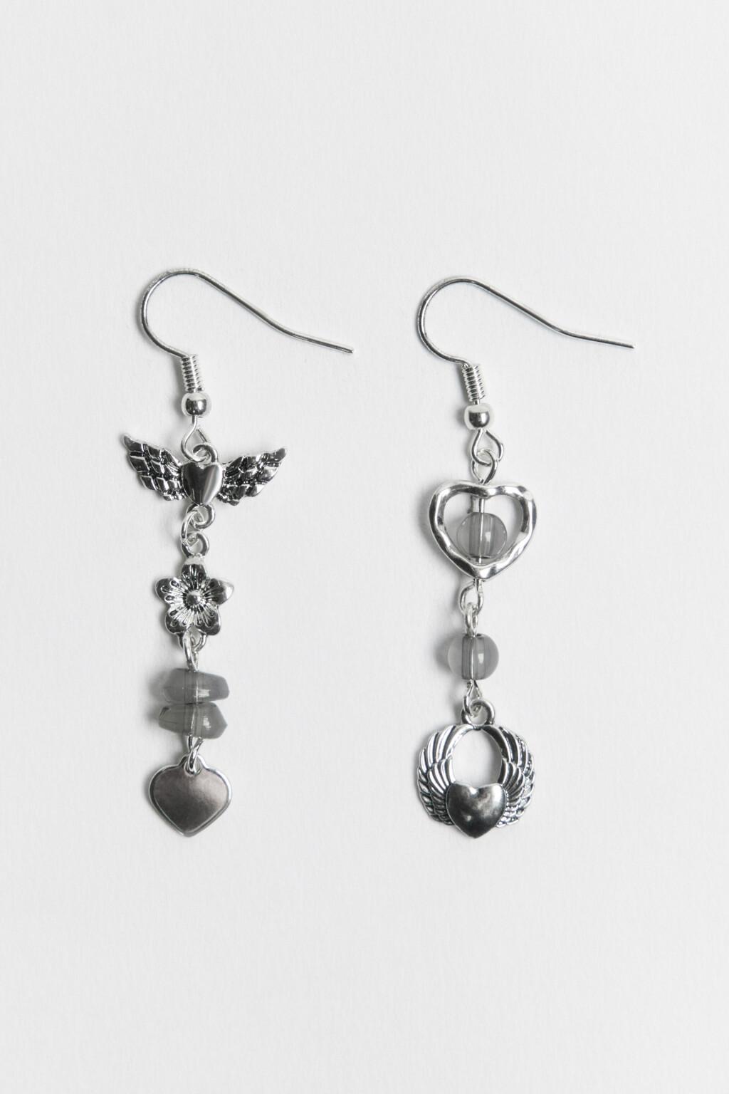 серьги женские - цвет серый - 1