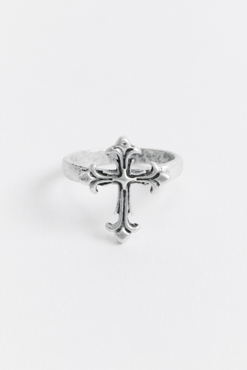 кольцо женское - цвет серый - 1