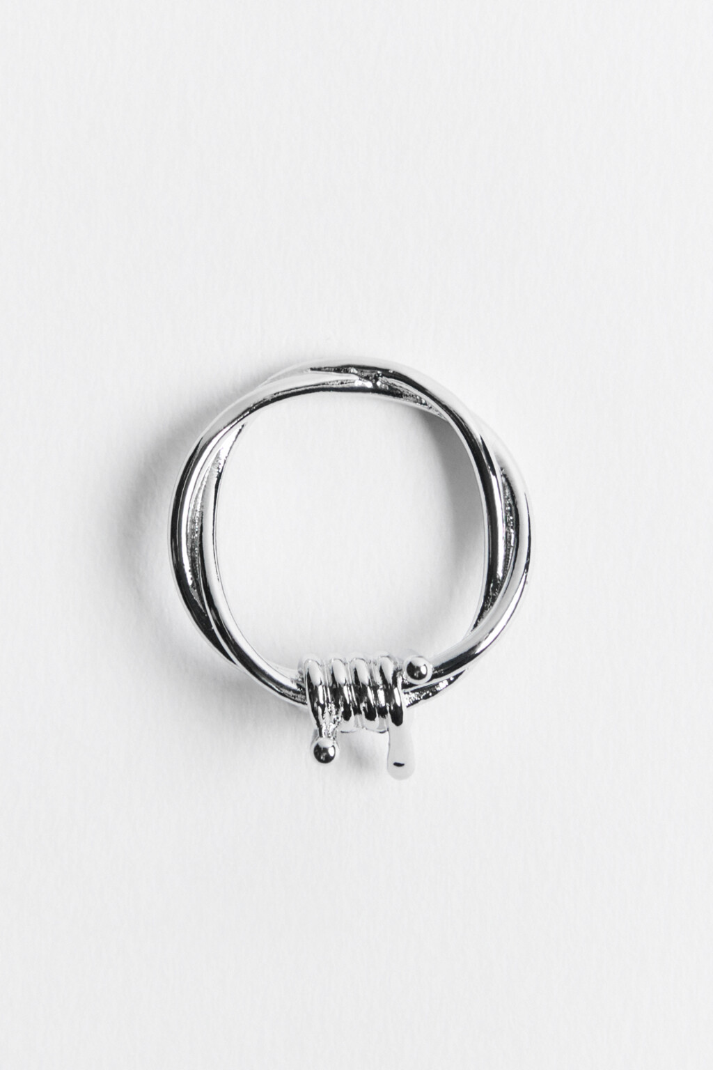 кольцо женское - цвет серый - 2