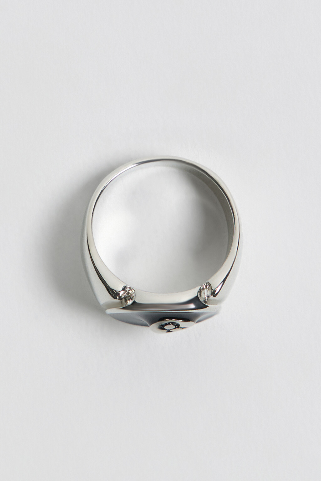 кольцо женское - цвет серый - 1