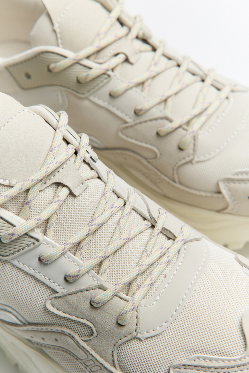 Кроссовки текстильные на высокой подошве - цвет серый - 5