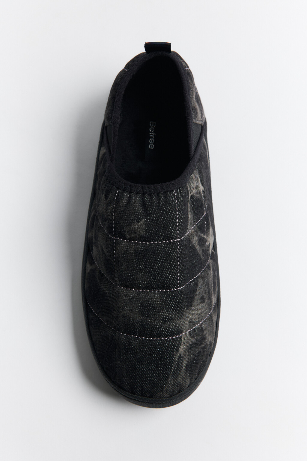 Слиперы из денима с вареным эффектом - цвет серый - 6