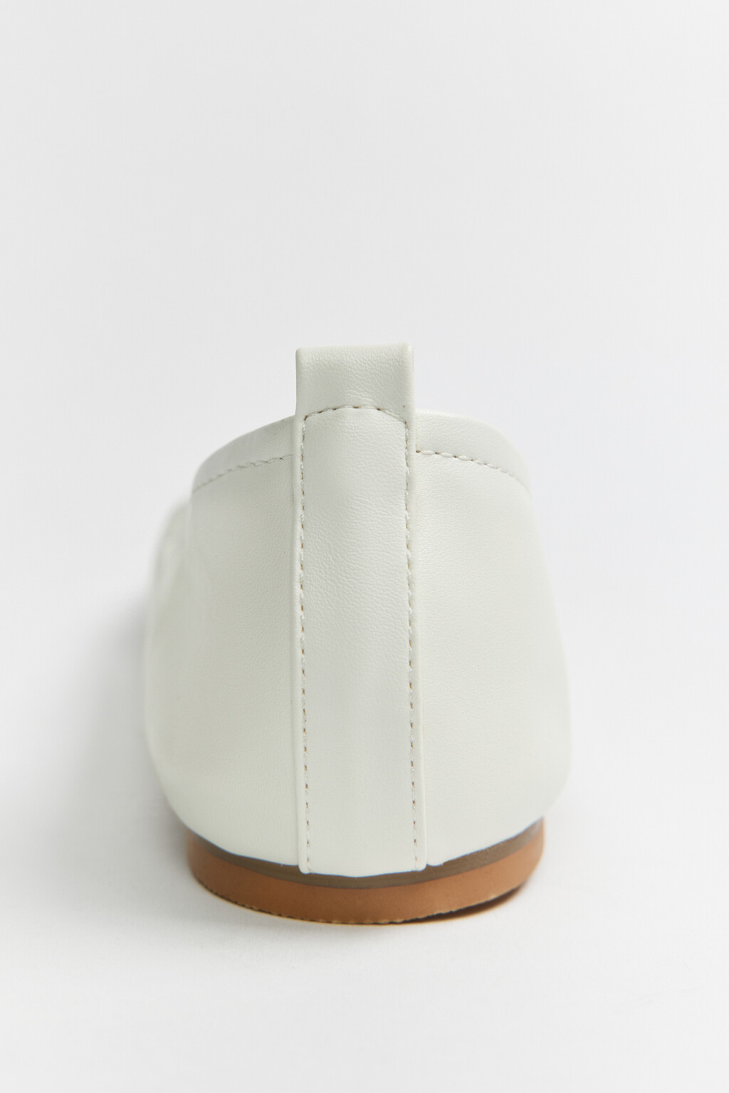 Туфли-балетки с квадратным носом - цвет белый - 5