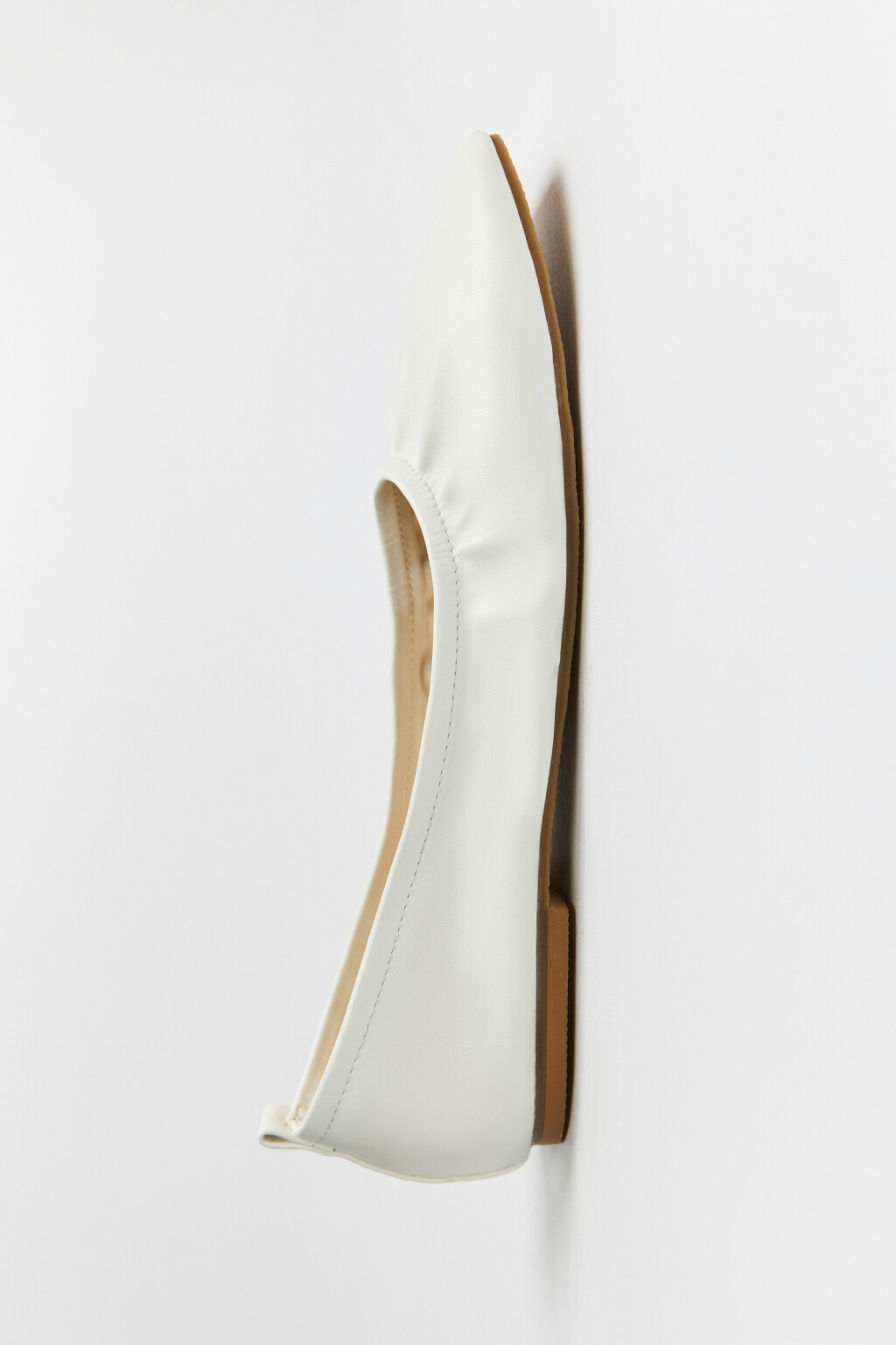 Туфли-балетки с квадратным носом - цвет белый - 7