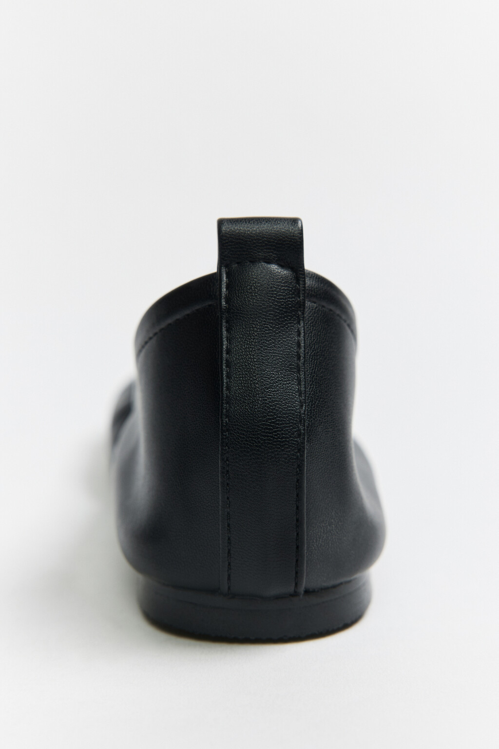 Балетки мягкие с квадратным носом - цвет черный - 5