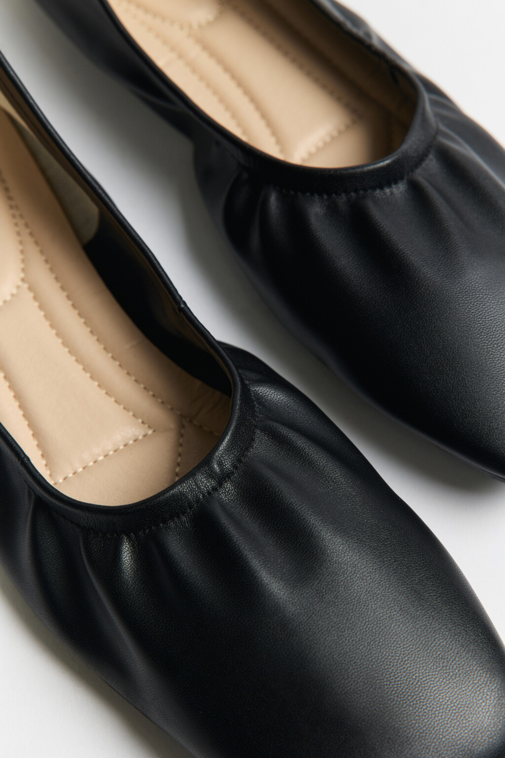 Балетки мягкие с квадратным носом - цвет черный - 6