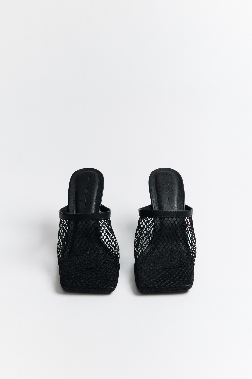 Сабо на каблуке с верхом из сетки - цвет черный - 2