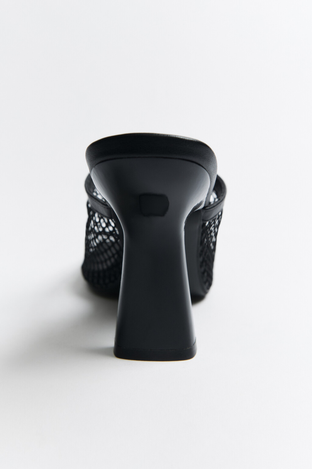 Сабо на каблуке с верхом из сетки - цвет черный - 4