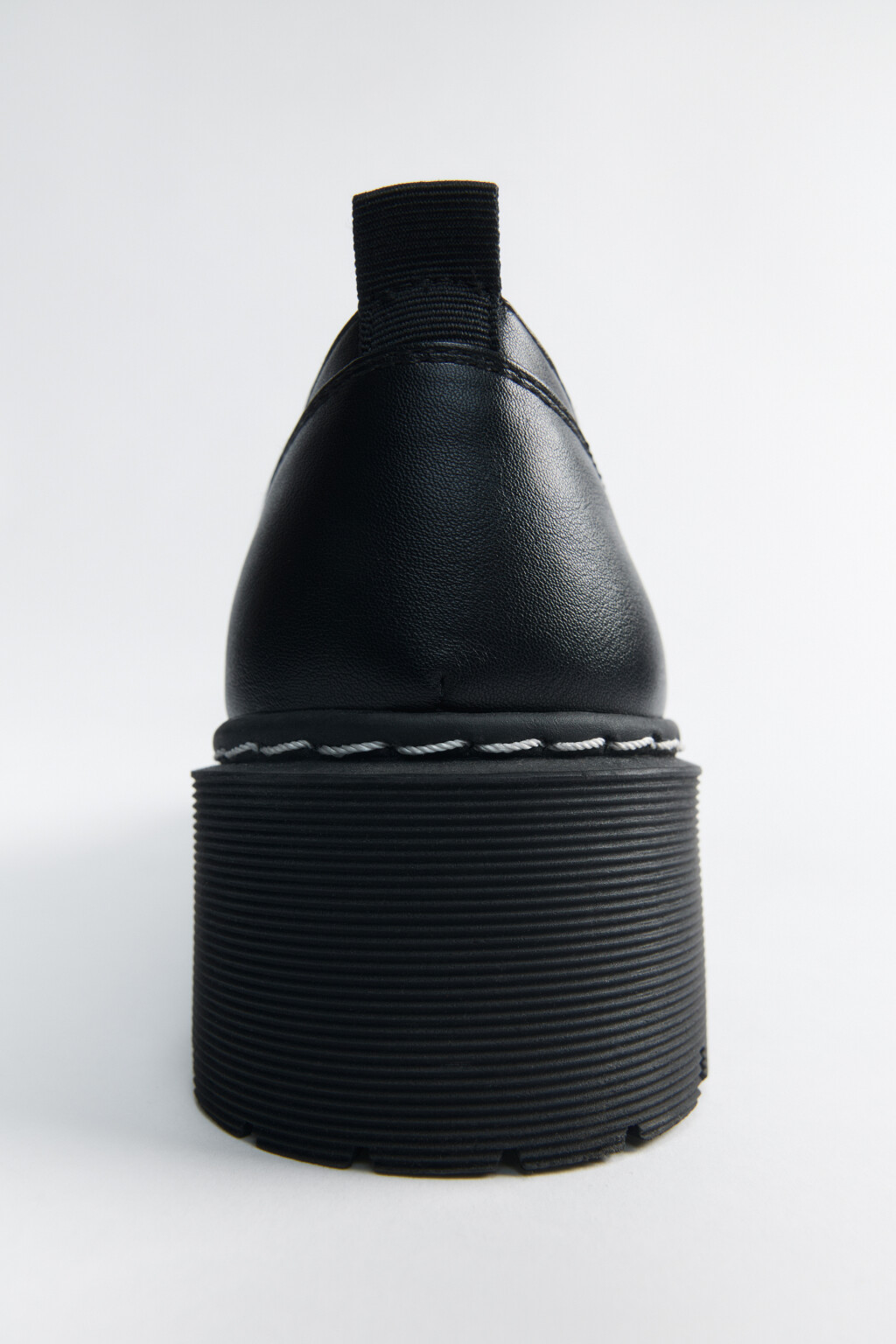 Ботинки-дерби на массивной платформе - цвет черный - 4