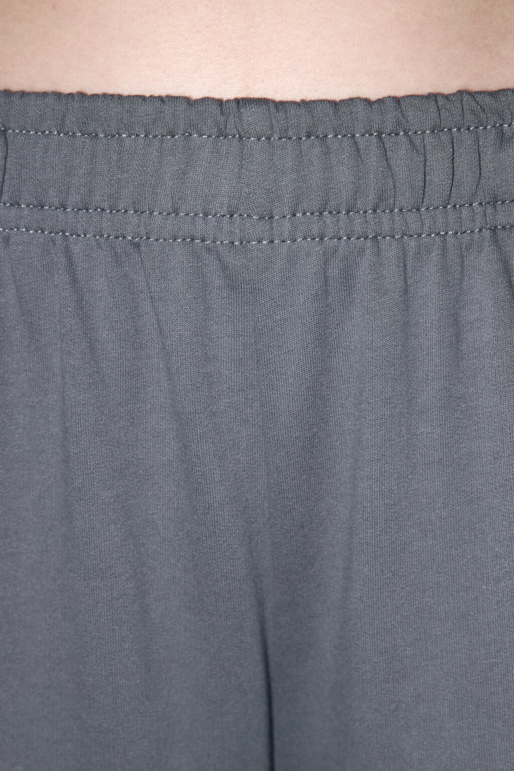 Брюки-джоггеры базовые из футера - цвет серый - 6