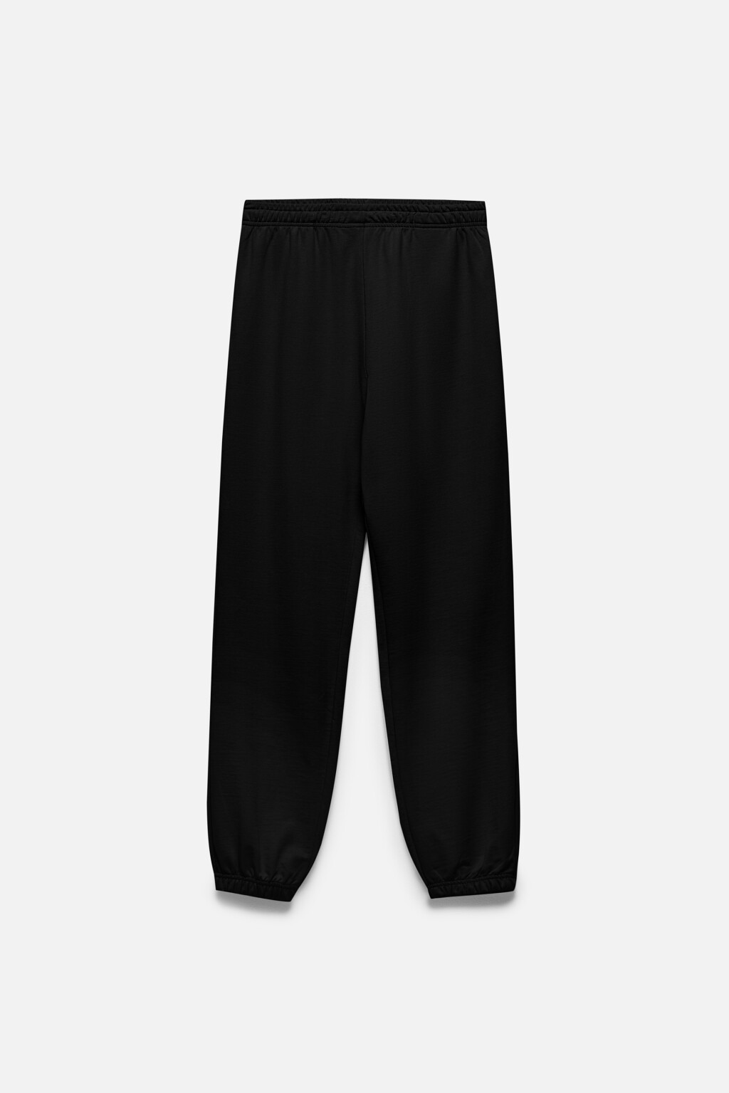 Брюки-джоггеры базовые из футера - цвет черный - 8