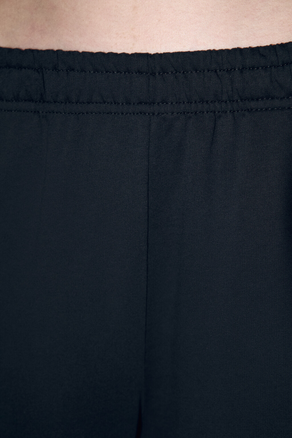 Брюки-джоггеры базовые из футера - цвет черный - 6