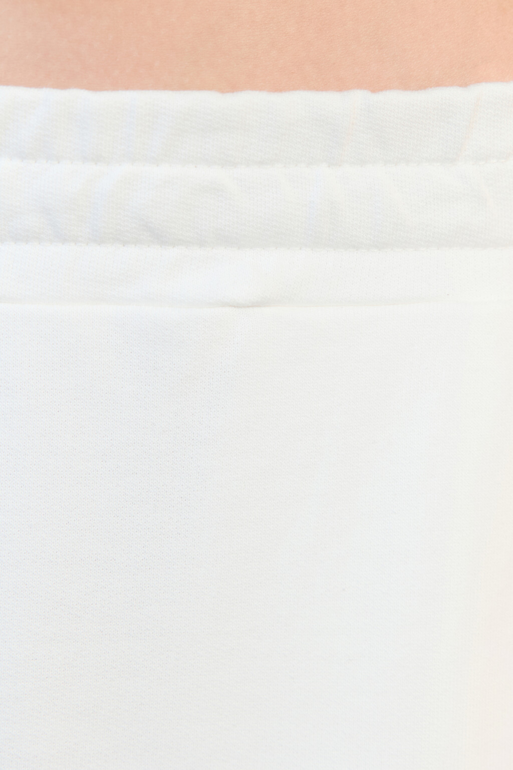 Шорты-бриджи из футера с открытыми срезами - цвет бежевый - 5