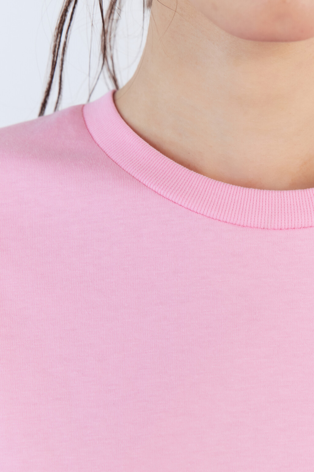 Футболка хлопковая свободная с принтом - цвет розовый - 7