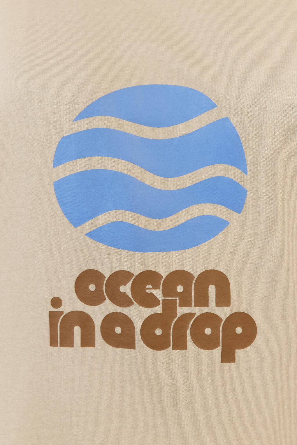 Футболка oversize хлопковая с принтом - цвет бежевый - 7