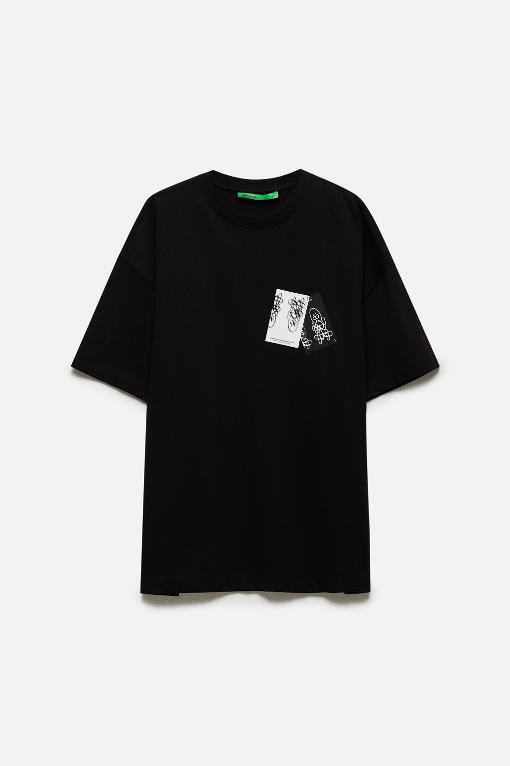 Футболка унисекс с принтом и надписями - цвет черный - 11