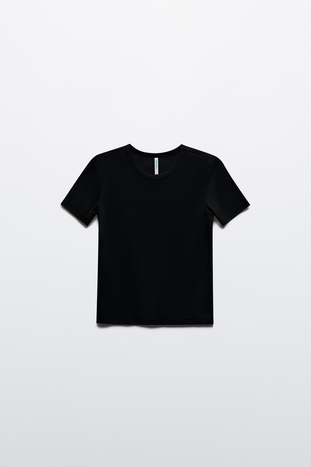 Футболка облегающая хлопковая - цвет черный - 8