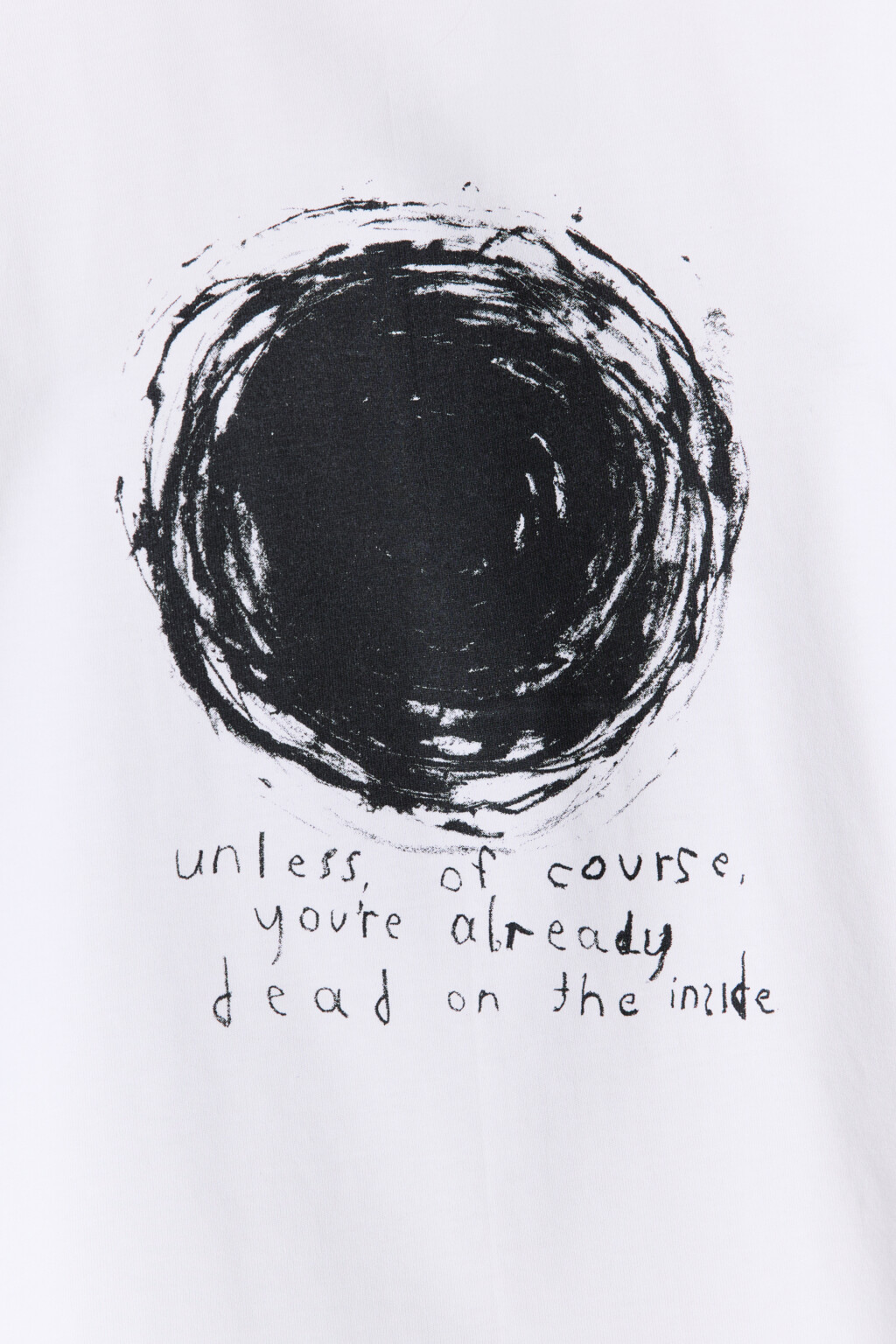 Футболка oversize с принтом-абстракцией - цвет белый - 7