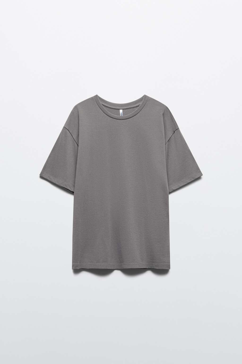 Футболка oversize из плотного трикотажа - цвет серый - 9