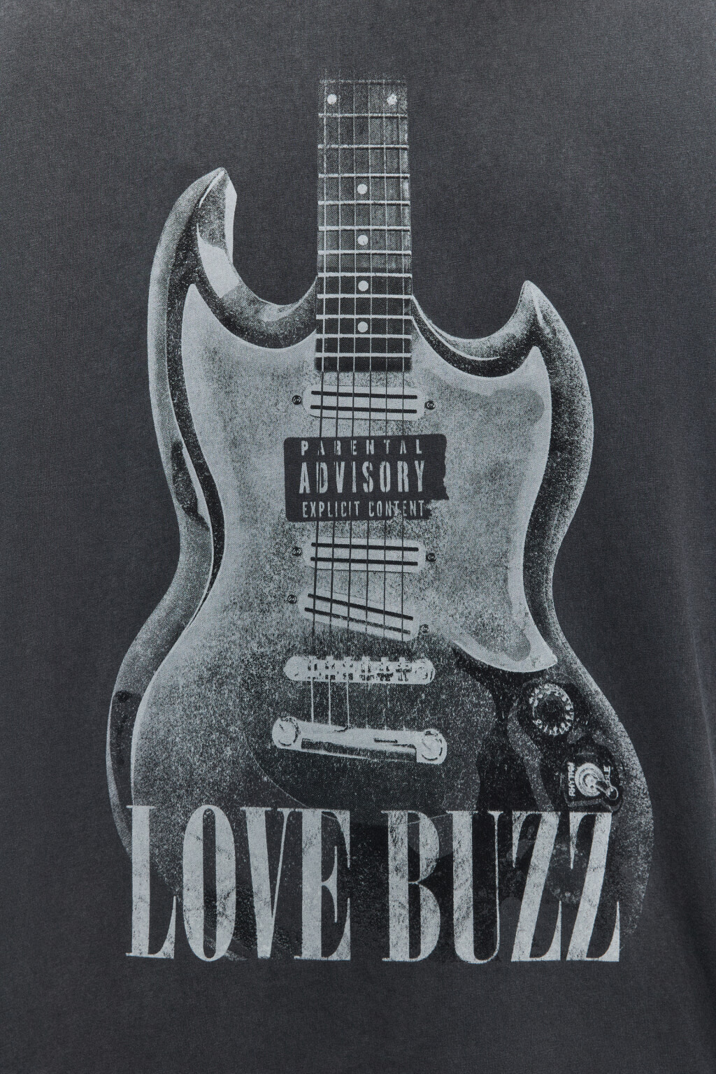 Футболка удлиненная с принтом в стиле гранж - цвет серый - 9