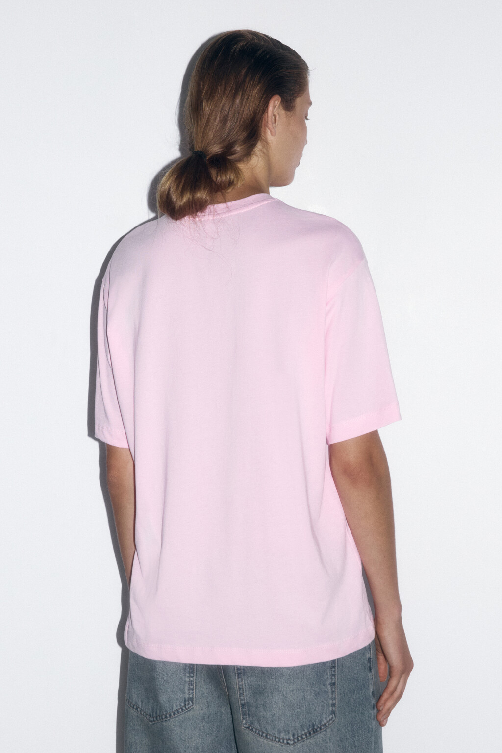 Футболка хлопковая с принтом в стиле таро - цвет розовый - 4