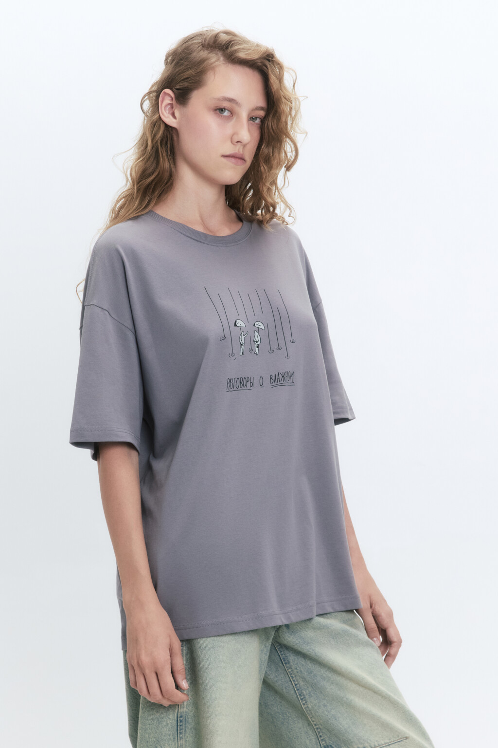 Футболка унисекс с принтом Bang! Bang! - цвет серый - 4