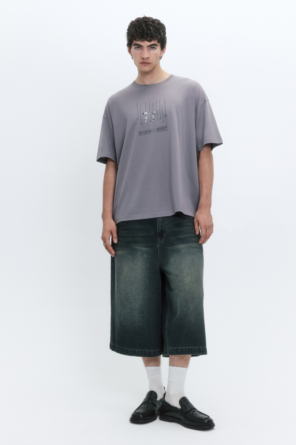 Футболка унисекс с принтом Bang! Bang! - цвет серый - 8